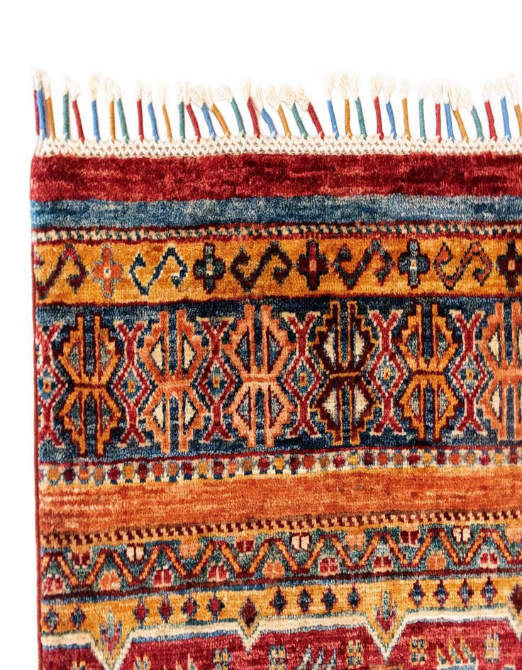 Detail image of  7' 1 x 9' 7 Torkman Wool Rug