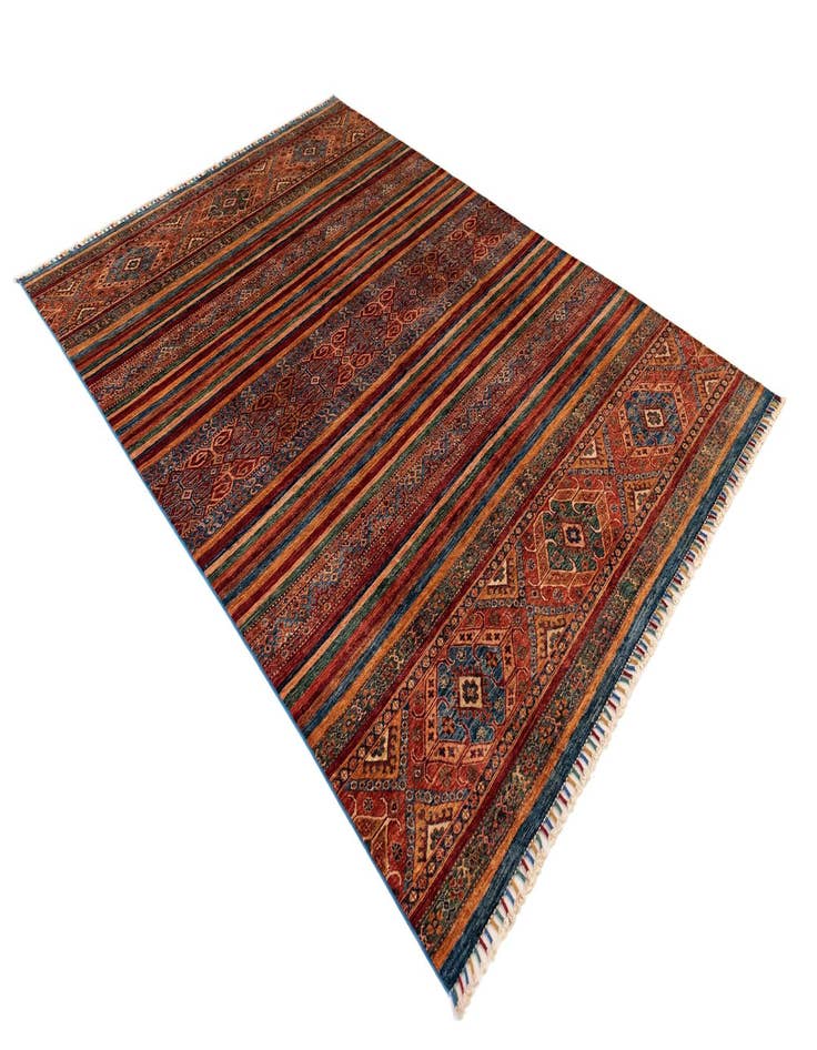 Detail image of  6' 9 x 9' 11 Torkman Wool Rug