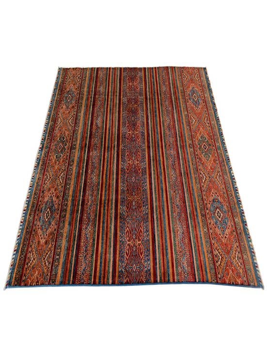 Detail image of  6' 9 x 9' 11 Torkman Wool Rug