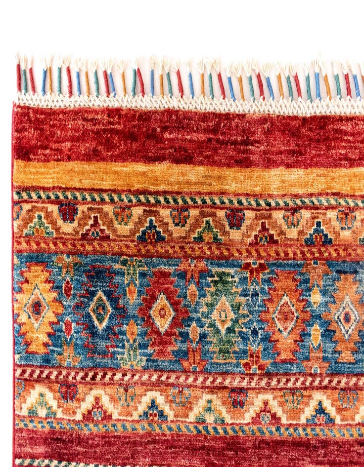 Detail image of  6' 7 x 9' 9 Torkman Wool Rug