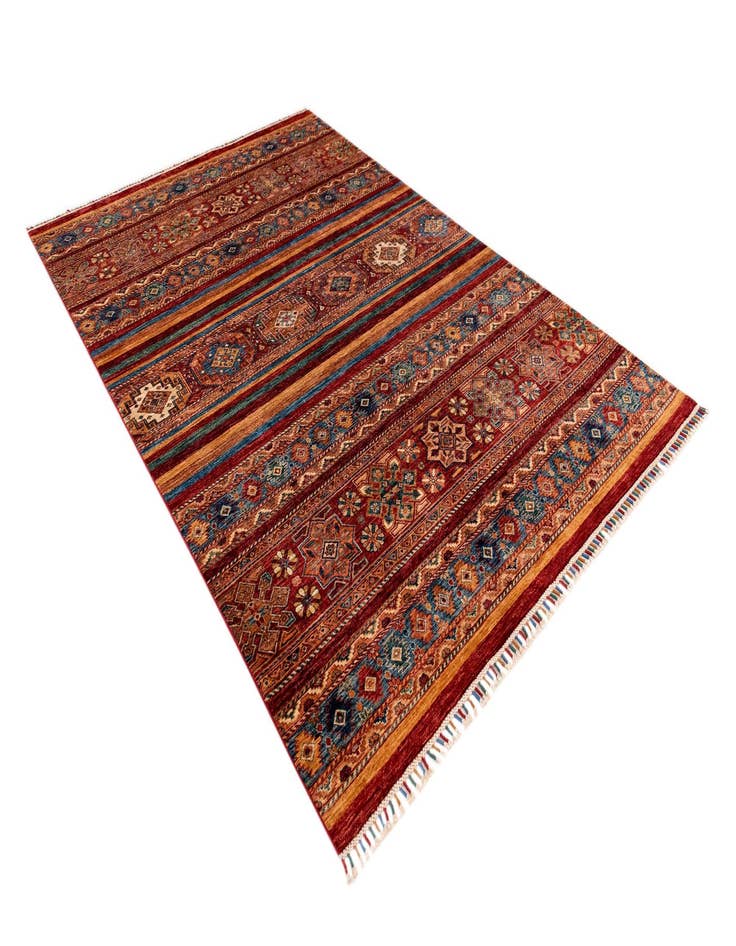 Detail image of  6' 7 x 9' 9 Torkman Wool Rug