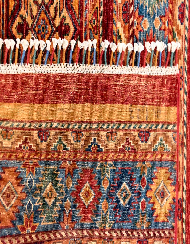 Detail image of  6' 7 x 9' 9 Torkman Wool Rug