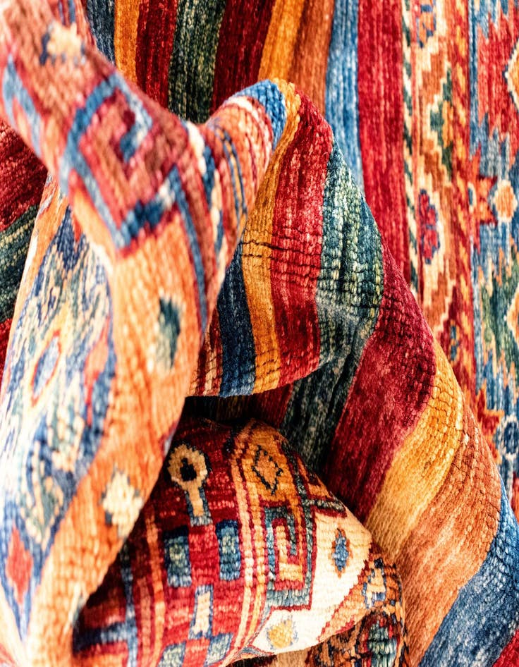Detail image of  6' 7 x 9' 9 Torkman Wool Rug