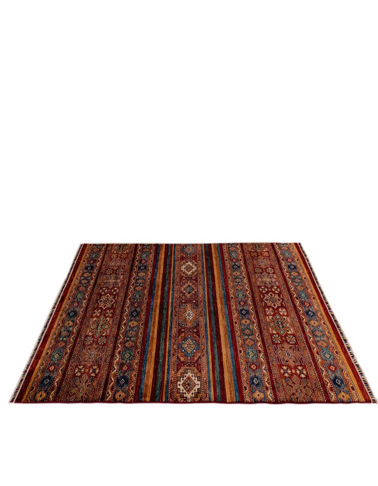 Detail image of  6' 7 x 9' 9 Torkman Wool Rug