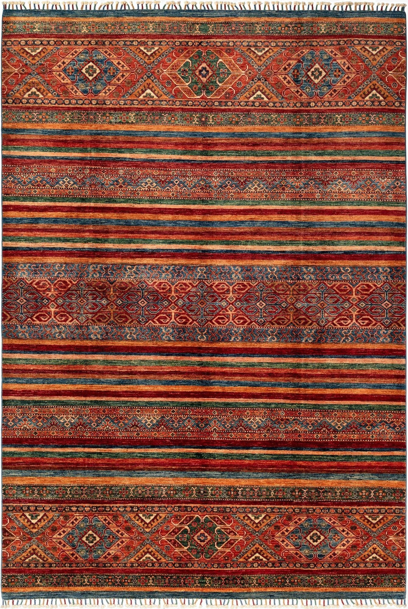 6' 9 x 9' 11 Torkman Wool Rug