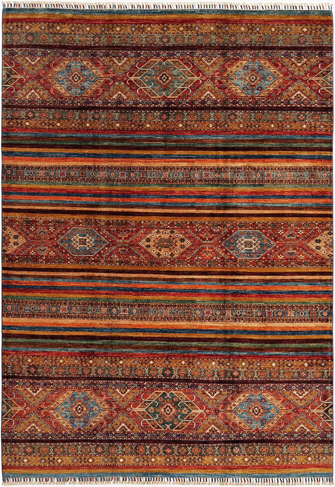  6' 9 x 9' 9 Torkman Wool Rug