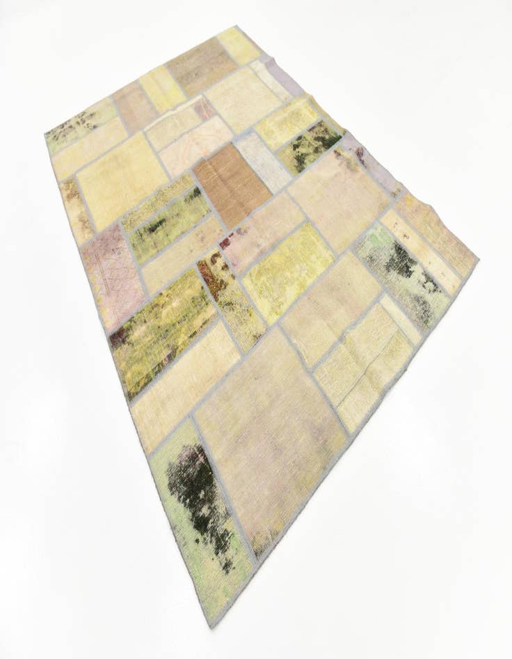 Detail image of  5' 9 x 7' 10  Hand Knotted Ultra Vintage Persian Wool Rug