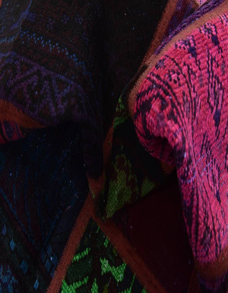 Detail image of  5' 10 x 7' 8  Hand Knotted Ultra Vintage Persian Wool Rug