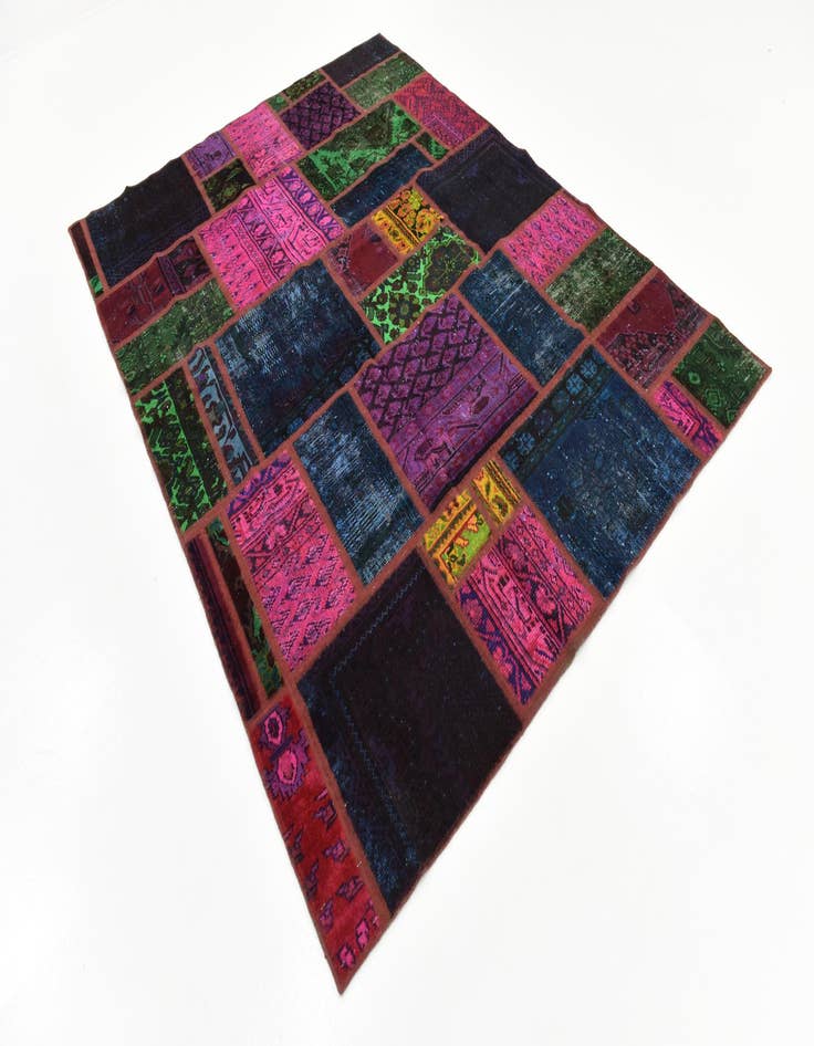 Detail image of  5' 10 x 7' 8  Hand Knotted Ultra Vintage Persian Wool Rug