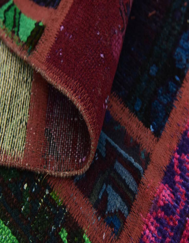 Detail image of  5' 10 x 7' 8  Hand Knotted Ultra Vintage Persian Wool Rug