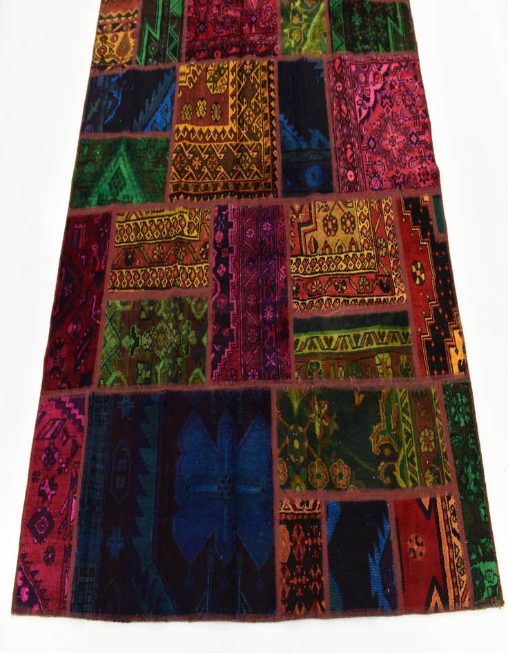 Detail image of  5' 8 x 7' 5  Hand Knotted Ultra Vintage Persian Wool Rug