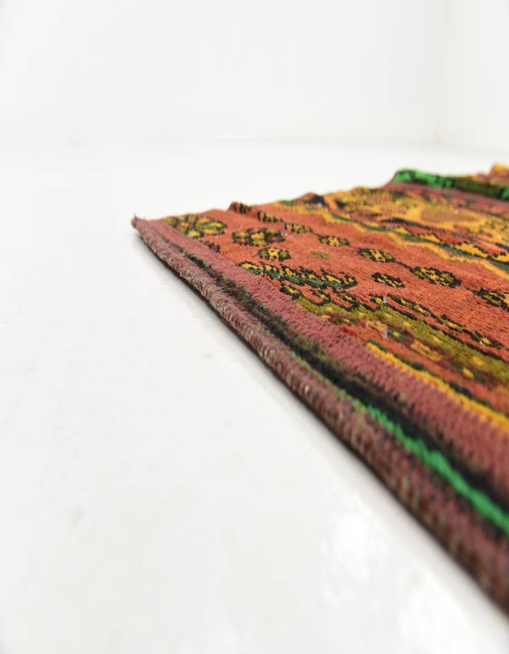 Detail image of  5' 8 x 7' 5  Hand Knotted Ultra Vintage Persian Wool Rug