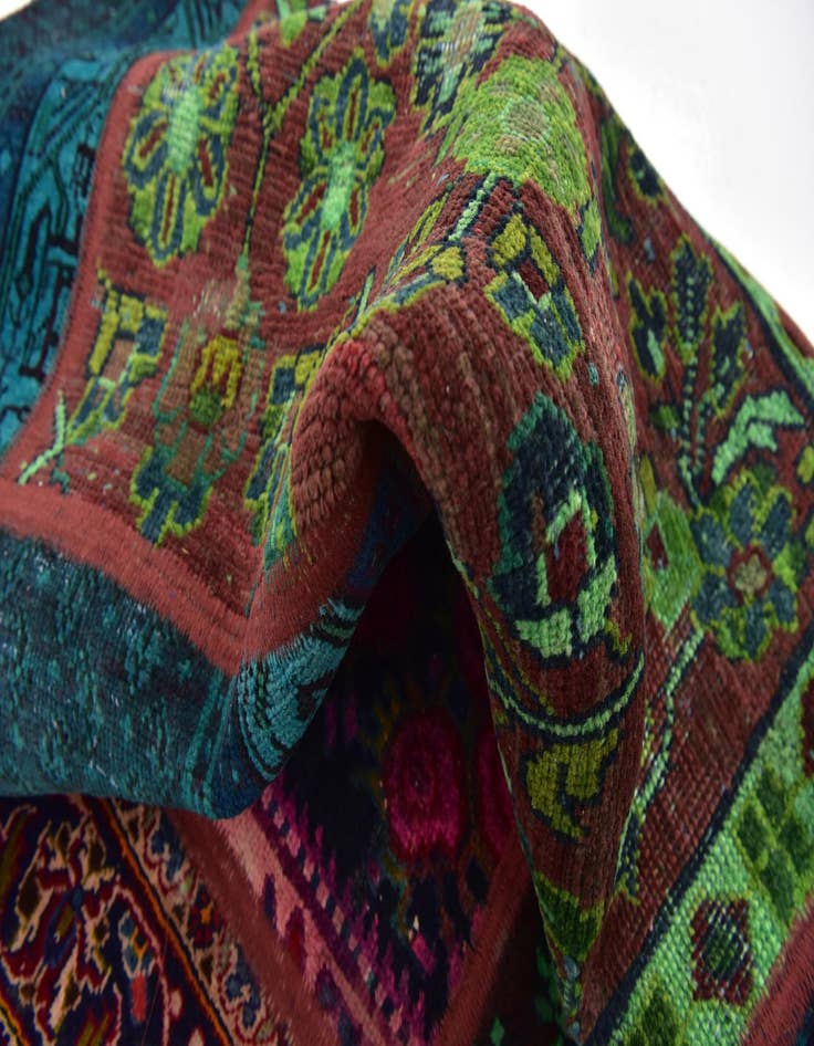 Detail image of  5' 6 x 7' 7  Hand Knotted Ultra Vintage Persian Wool Rug