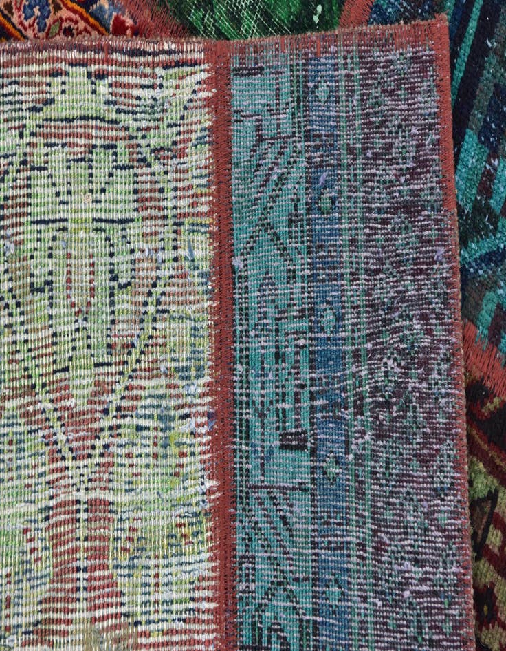 Detail image of  5' 6 x 7' 7  Hand Knotted Ultra Vintage Persian Wool Rug