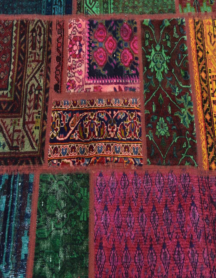 Detail image of  5' 6 x 7' 7  Hand Knotted Ultra Vintage Persian Wool Rug