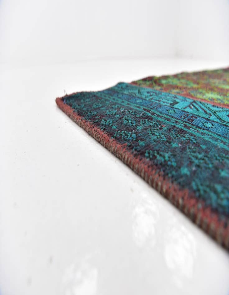 Detail image of  5' 6 x 7' 7  Hand Knotted Ultra Vintage Persian Wool Rug