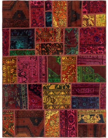 5' 8 x 7' 7 Hand Knotted Ultra Vintage Persian Wool Rug