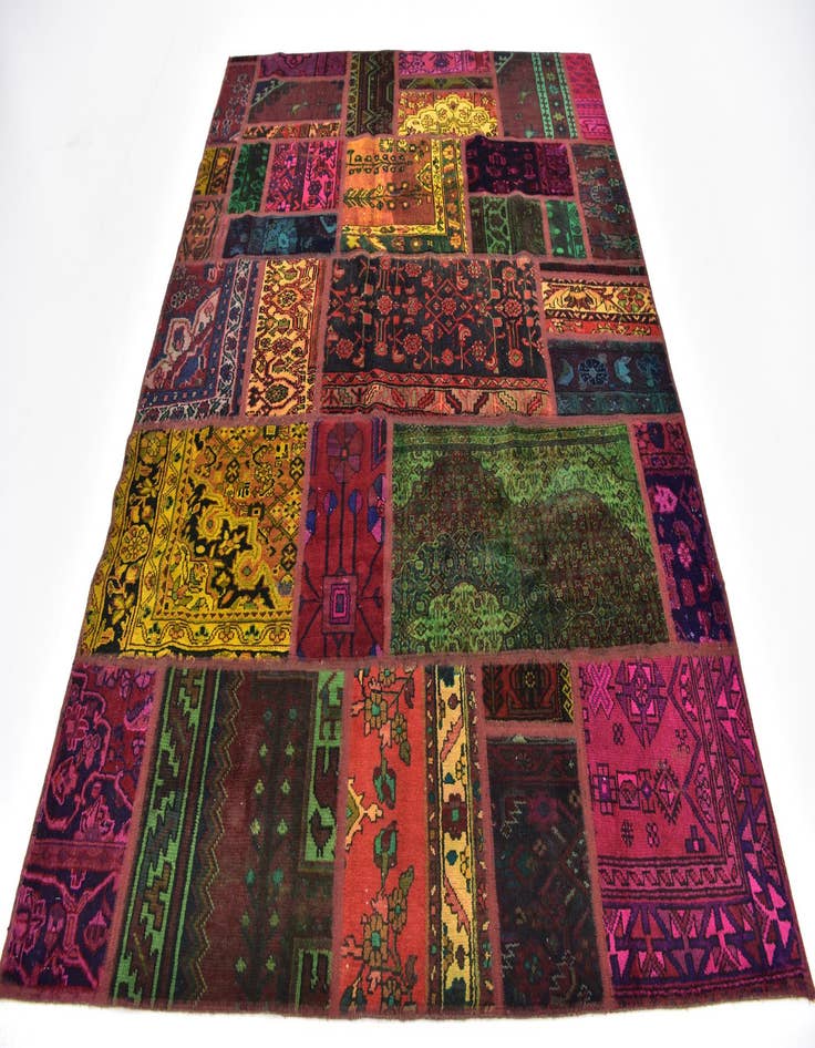 Detail image of  5' 10 x 7' 7  Hand Knotted Ultra Vintage Persian Wool Rug