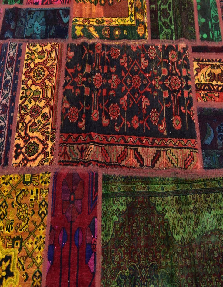 Detail image of  5' 10 x 7' 7  Hand Knotted Ultra Vintage Persian Wool Rug