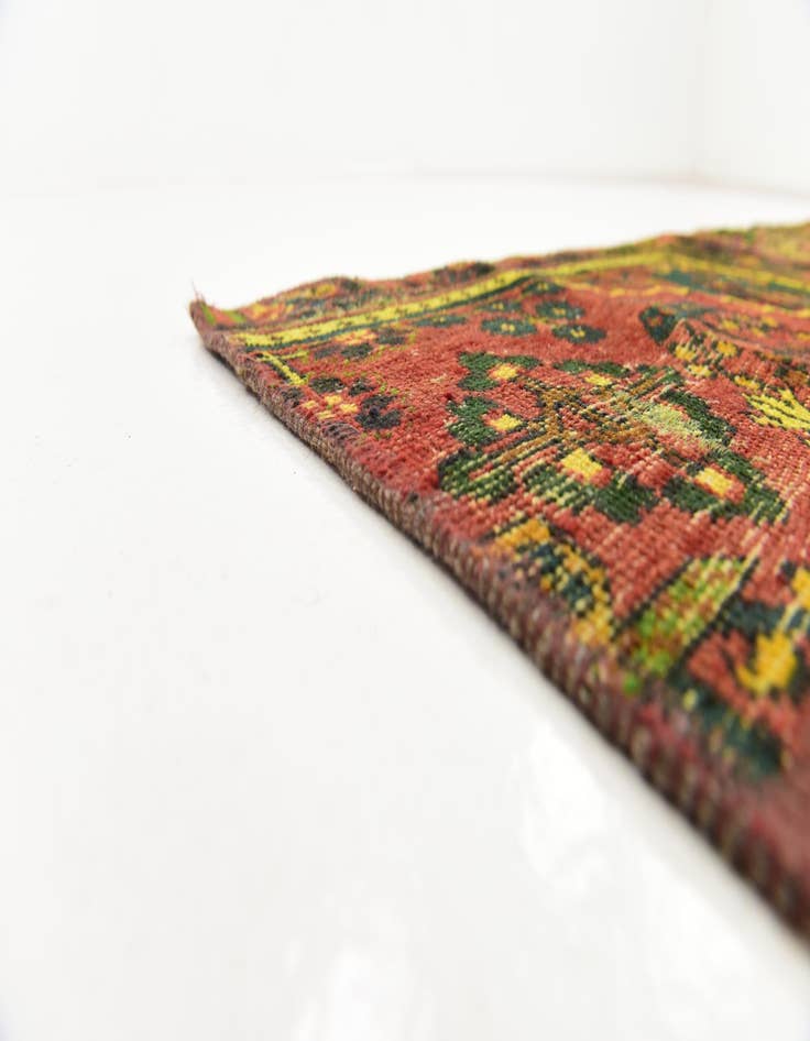 Detail image of  5' 9 x 7' 9  Hand Knotted Ultra Vintage Persian Wool Rug