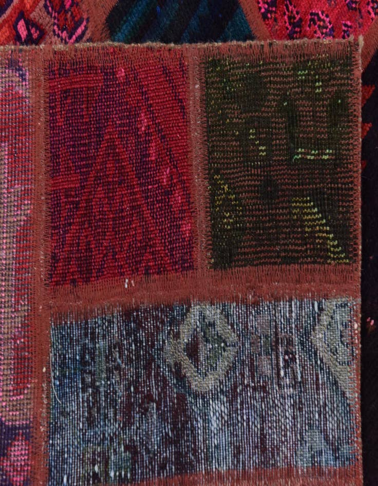 Detail image of  5' 9 x 7' 7  Hand Knotted Ultra Vintage Persian Wool Rug