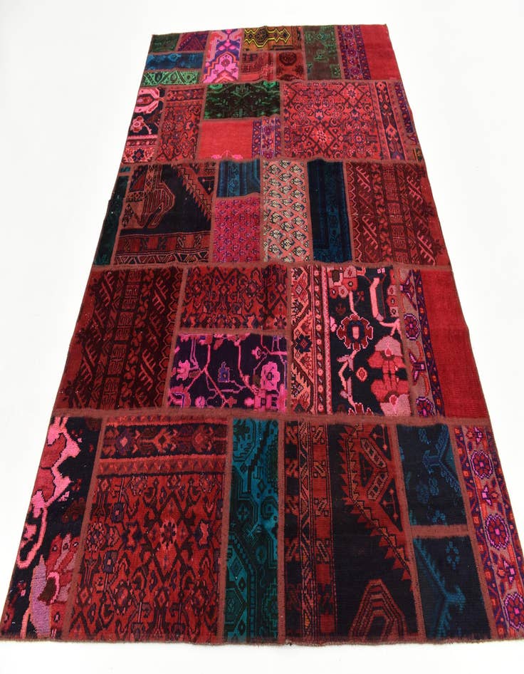 Detail image of  5' 9 x 7' 7  Hand Knotted Ultra Vintage Persian Wool Rug