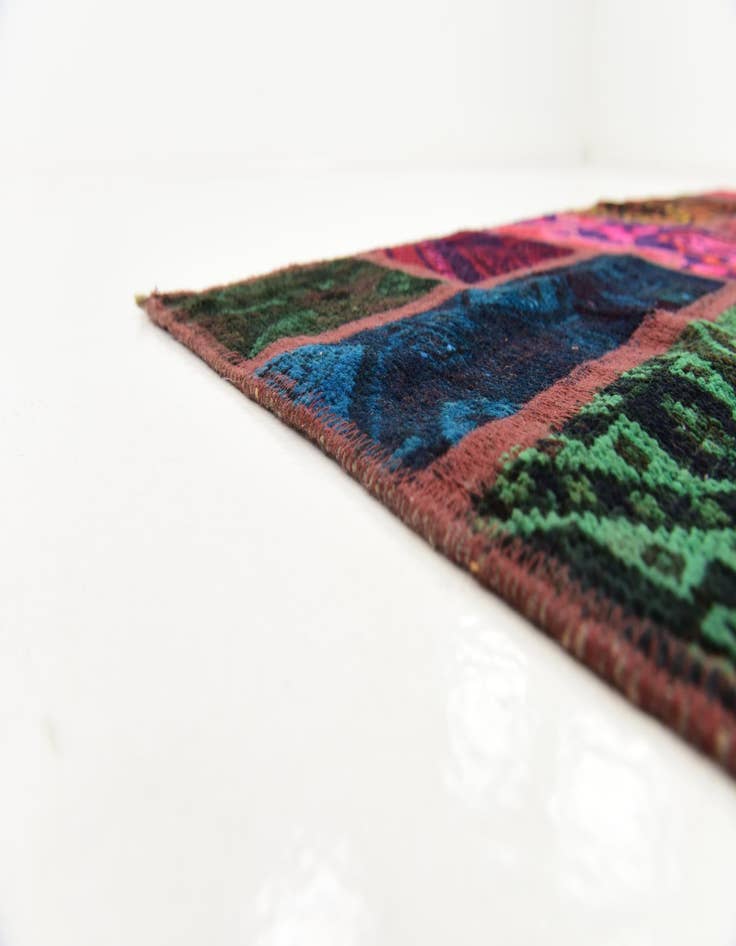 Detail image of  5' 9 x 7' 7  Hand Knotted Ultra Vintage Persian Wool Rug