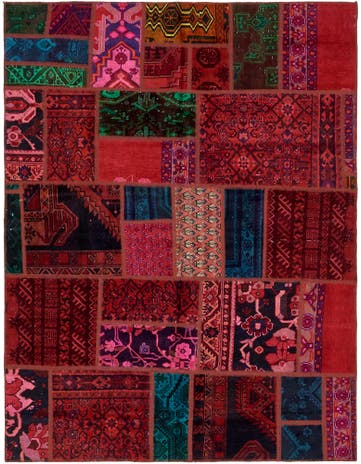 5' 9 x 7' 7 Hand Knotted Ultra Vintage Persian Wool Rug
