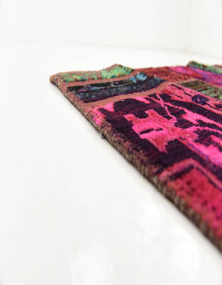 Detail image of  5' 8 x 7' 6  Hand Knotted Ultra Vintage Persian Wool Rug