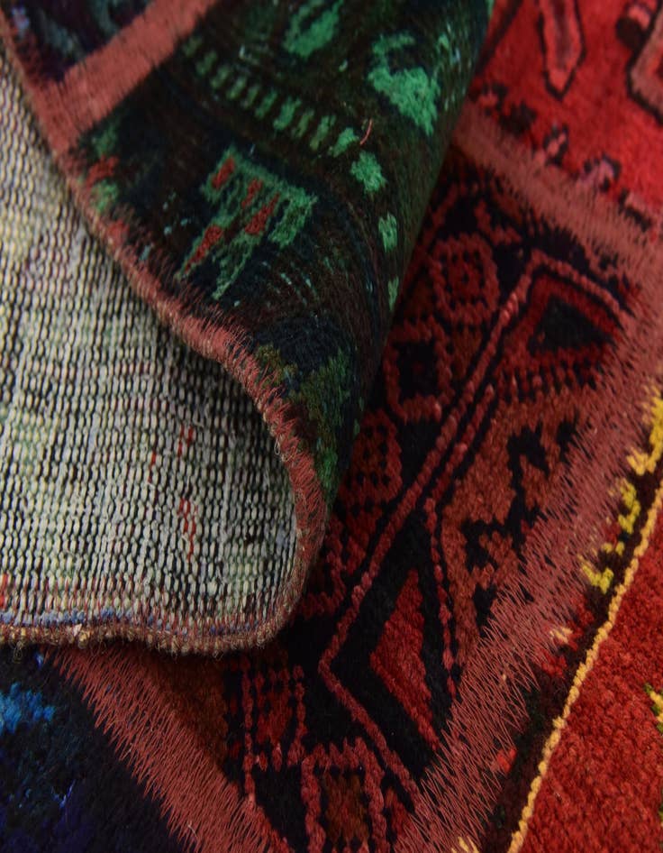 Detail image of  5' 8 x 7' 6  Hand Knotted Ultra Vintage Persian Wool Rug