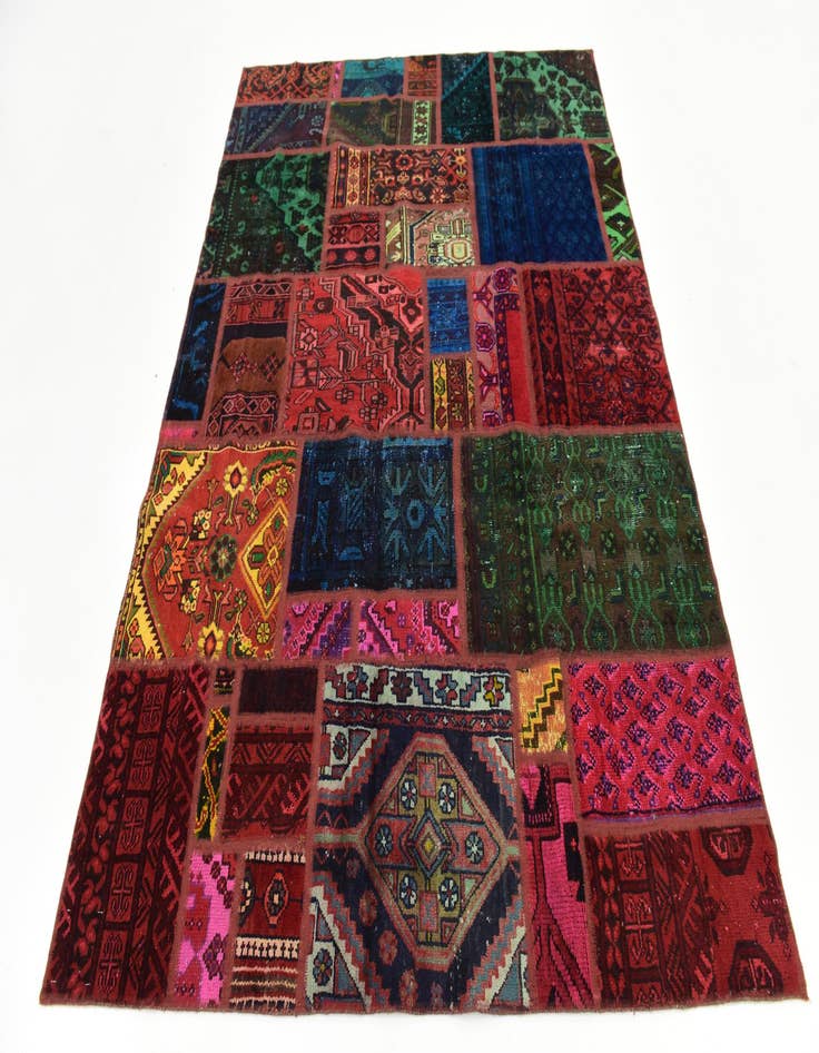 Detail image of  5' 8 x 7' 6  Hand Knotted Ultra Vintage Persian Wool Rug