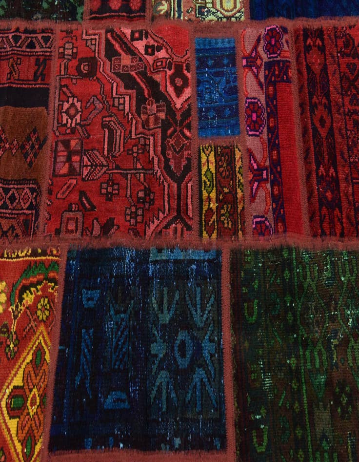 Detail image of  5' 8 x 7' 6  Hand Knotted Ultra Vintage Persian Wool Rug