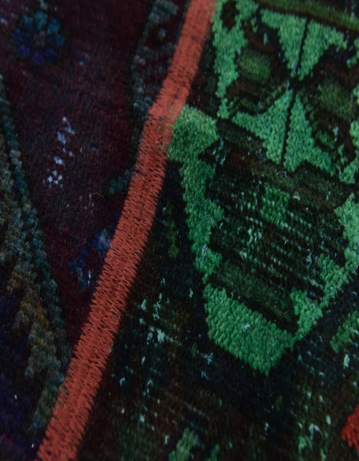 Detail image of  5' 8 x 7' 6  Hand Knotted Ultra Vintage Persian Wool Rug