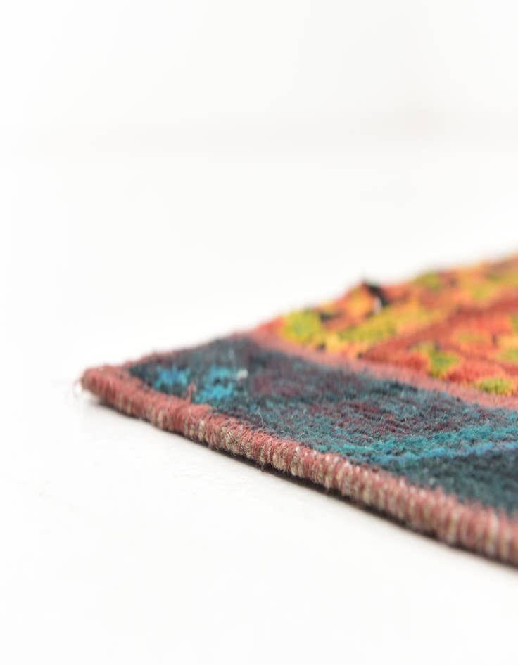 Detail image of  5' 6 x 7' 6  Hand Knotted Ultra Vintage Persian Wool Rug