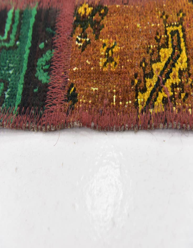 Detail image of  6' x 7' 5  Hand Knotted Ultra Vintage Persian Wool Rug