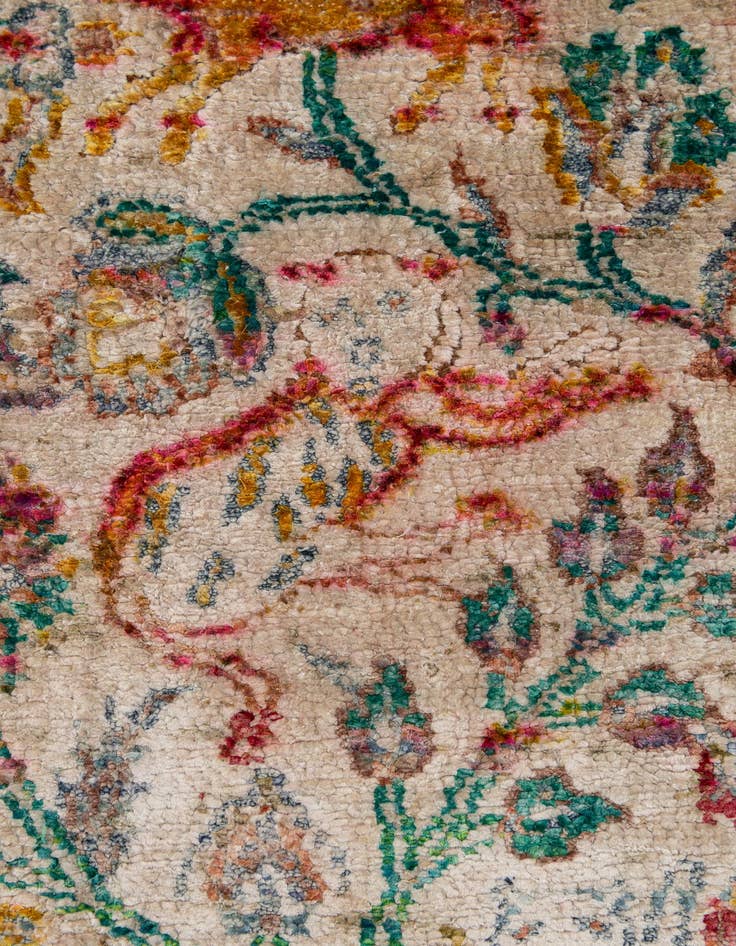 Detail image of  8' 6 x 12' 7  Hand Knotted Ultra Vintage Persian Rug