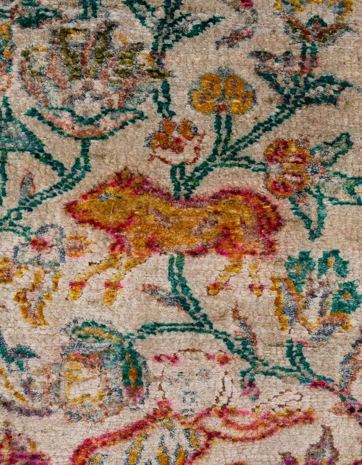 Detail image of  8' 6 x 12' 7  Hand Knotted Ultra Vintage Persian Rug
