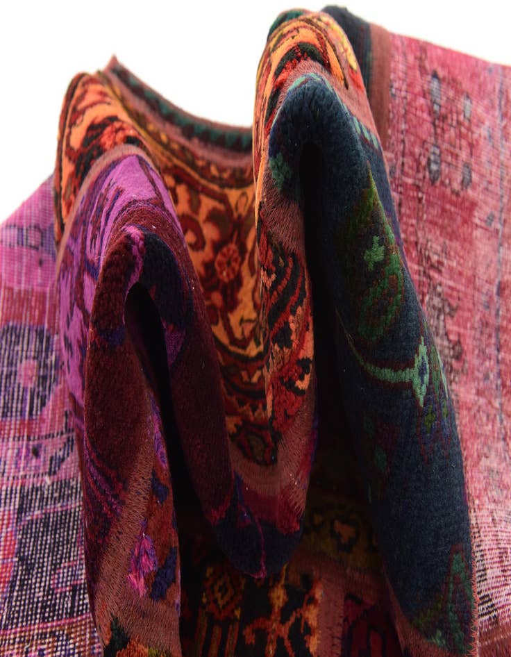 Detail image of 5' 5 x 6' 10 Hand Knotted Ultra Vintage Persian Wool Rug