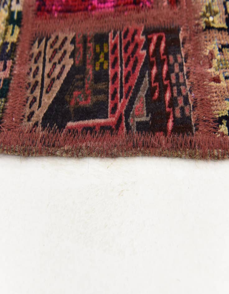Detail image of  5' 7 x 7' 10  Hand Knotted Ultra Vintage Persian Wool Rug