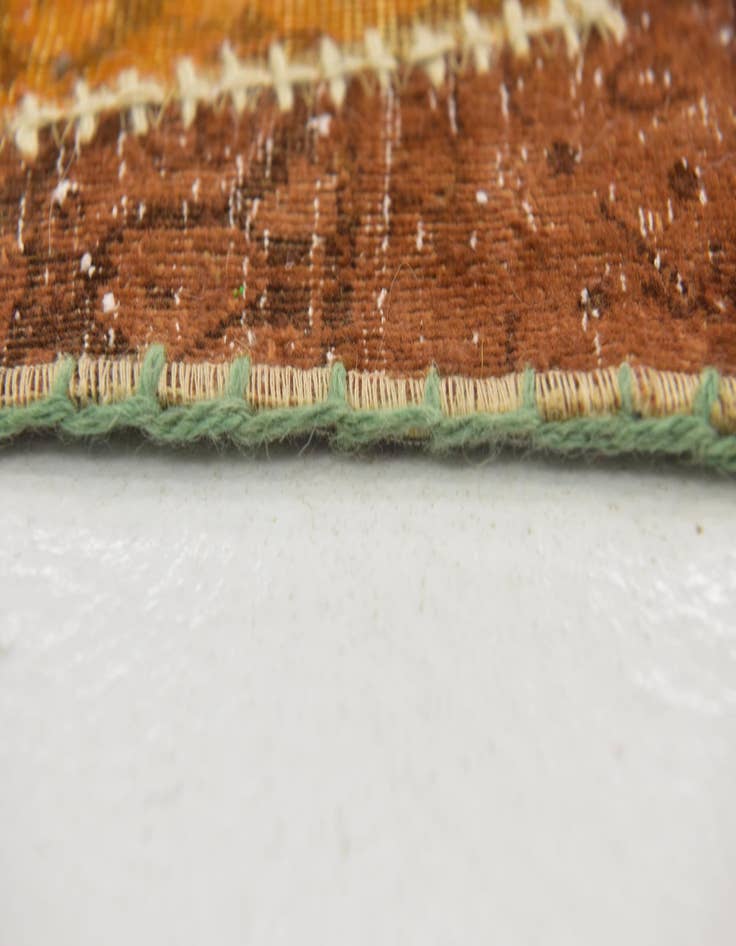 Detail image of  7' x 10'  Hand Knotted Ultra Vintage Persian Wool Rug