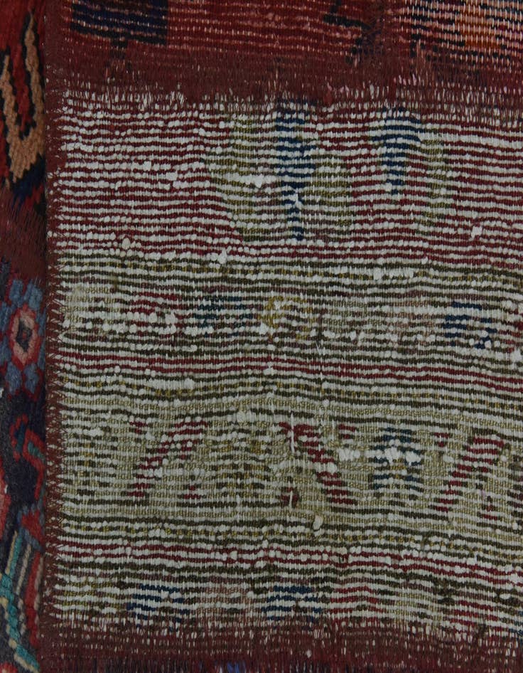 Detail image of  6' 2 x 9' 2  Hand Knotted Ultra Vintage Persian Wool Rug