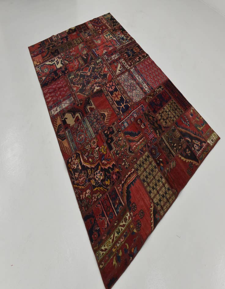 Detail image of  6' 2 x 9' 2  Hand Knotted Ultra Vintage Persian Wool Rug