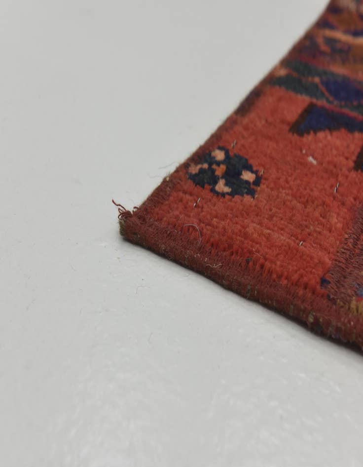 Detail image of  6' 2 x 9' 2  Hand Knotted Ultra Vintage Persian Wool Rug