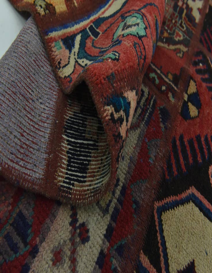 Detail image of  6' 2 x 9' 2  Hand Knotted Ultra Vintage Persian Wool Rug