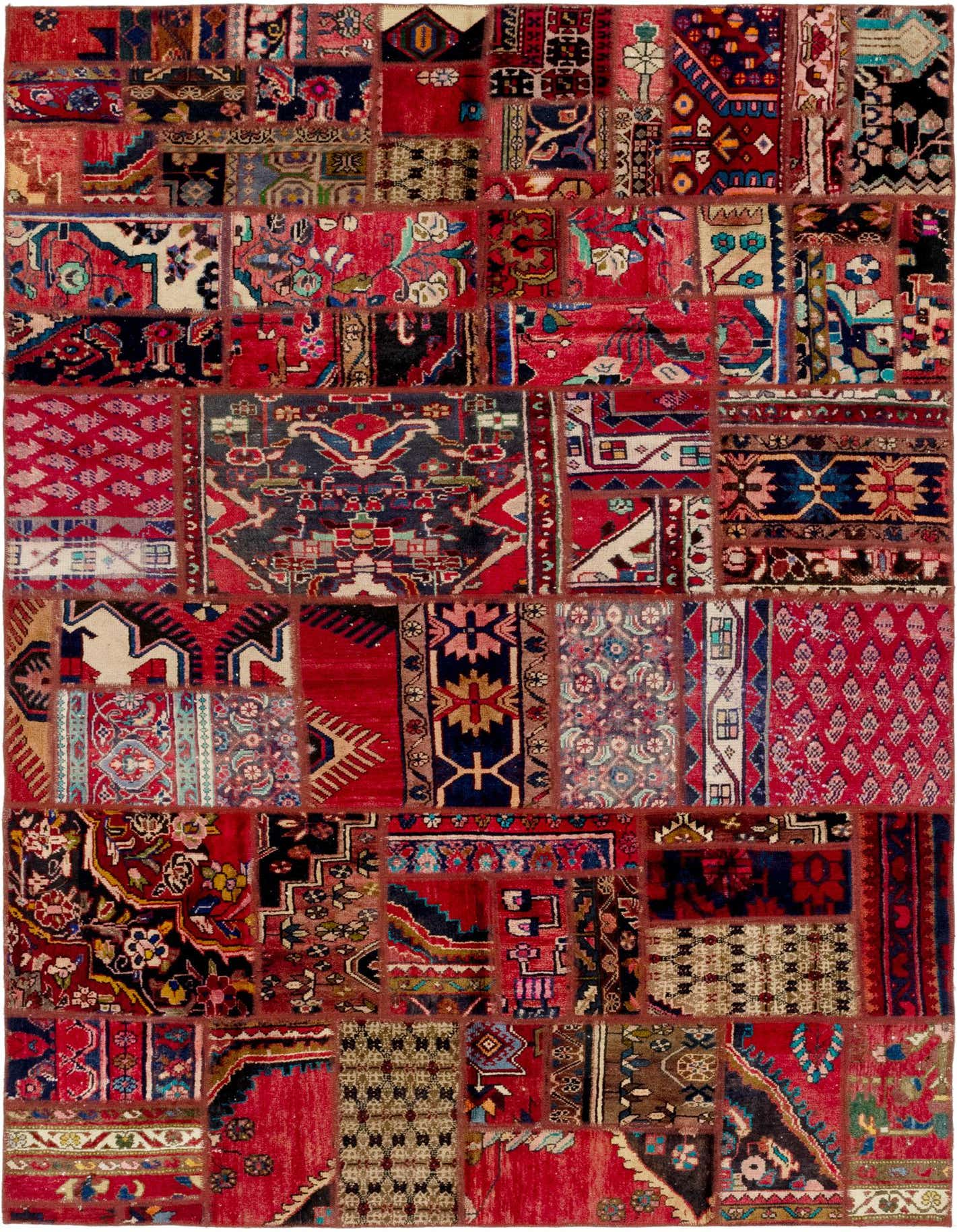 Primary image  6' 2 x 9' 2  Hand Knotted Ultra Vintage Persian Wool Rug