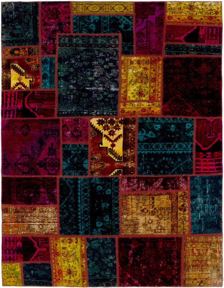  5' 10 x 8' 2  Hand Knotted Ultra Vintage Persian W...