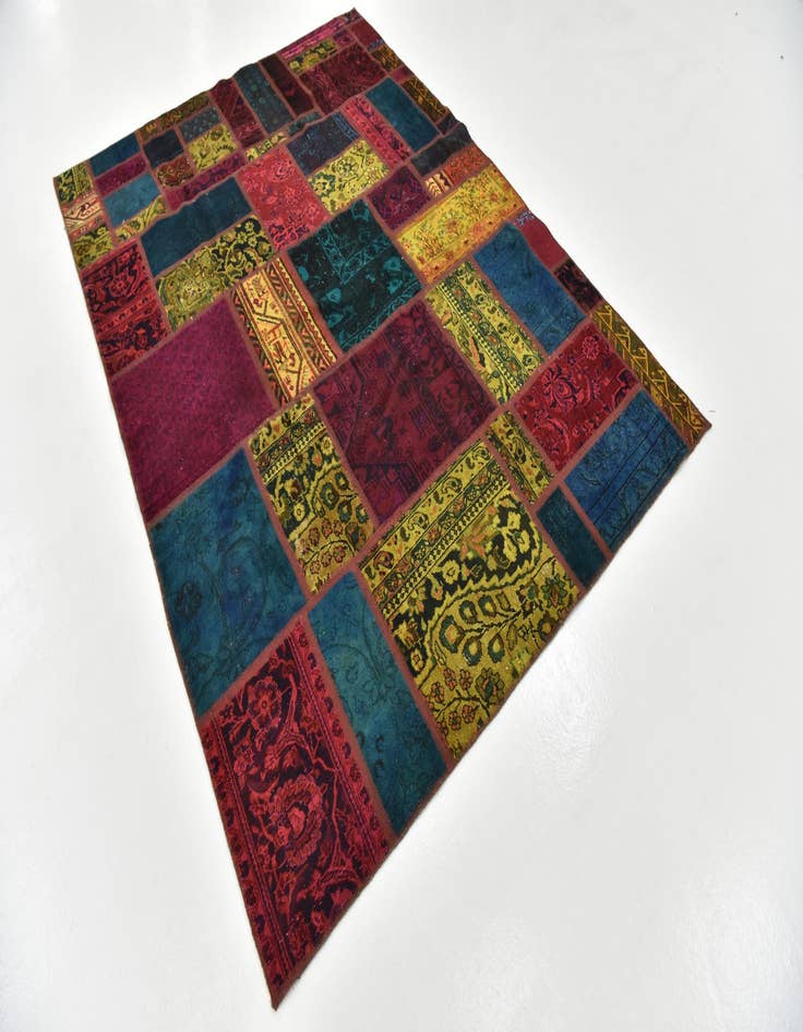 Detail image of  5' 7 x 7' 9  Hand Knotted Ultra Vintage Persian Wool Rug