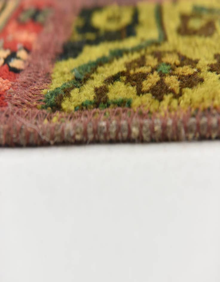 Detail image of  5' 7 x 7' 9  Hand Knotted Ultra Vintage Persian Wool Rug