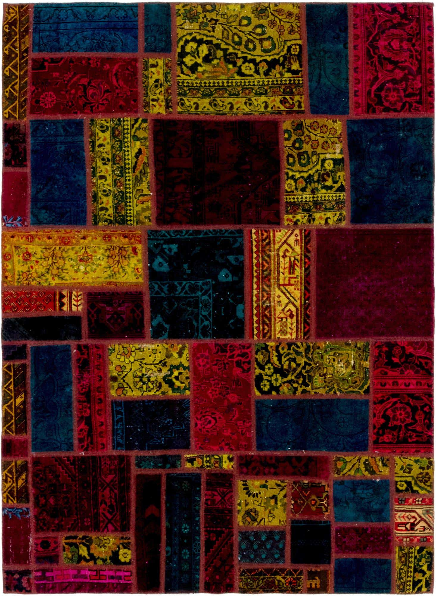 Primary image 5' 7 x 7' 9 Hand Knotted Ultra Vintage Persian Wool Rug