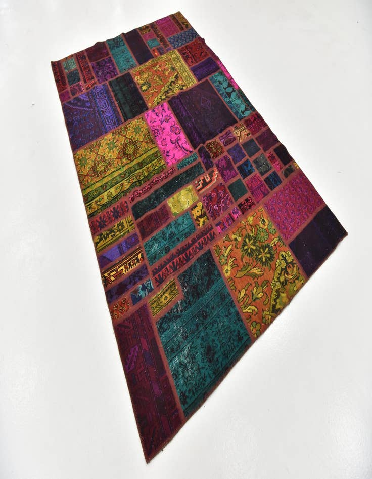 Detail image of  5' 5 x 8' 3  Hand Knotted Ultra Vintage Persian Wool Rug